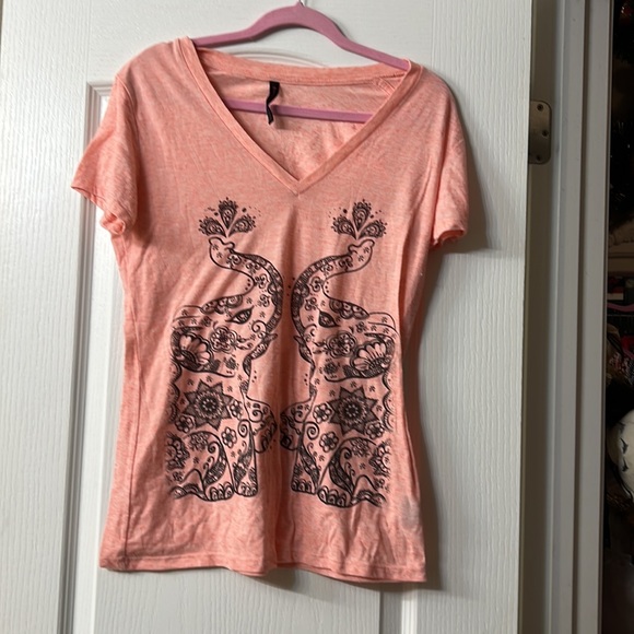 Hybrid Apparel Tops - Made in Guatemala elephants with trunks up